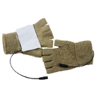 Winter Rechargeable Heated Fingerless Gloves Warming For Women