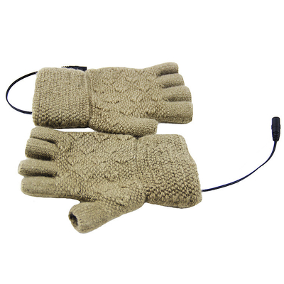 Far-Infrared Heated Knitted Wool Electric Heated Gloves For Winter Warmth And Comfort