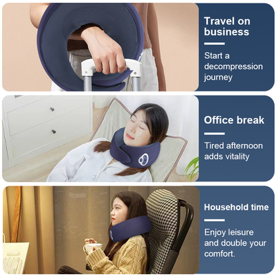 Wholesale Customized Ultra-Luxury Neck Support Portable Adjustable Smart Heating Massage Pillow for Car & Home Travel
