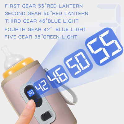 5V Portable Bottle Warmer USB Charging Perfect for Baby Milk Heating During Travel Compact Lightweight and Easy to Carry