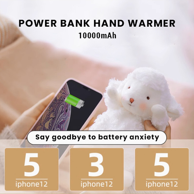 Stay Cozy And Connected With Our Little Sheep Plushie Hand Warmer Power Bank Anywhere