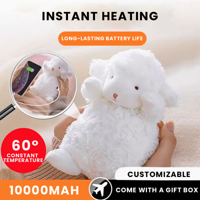 Stay Cozy And Connected With Our Little Sheep Plushie Hand Warmer Power Bank Anywhere