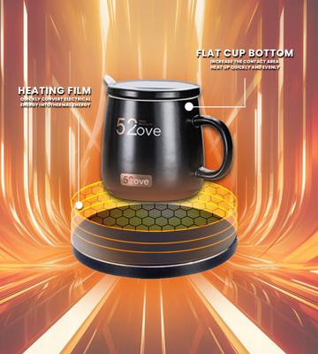 Stylish Mug Heated Coaster Set The Ultimate Combination Of Style And Functionality