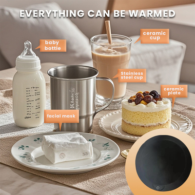 Multipurpose Usb Cup Warmer Smart Travel Bottle Heating Plate With Wireless Charging