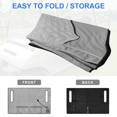 Overheat Protection Golf Heating Pad For Golf Cart Heating Seat Cushion Washable Material DC/AC Power Source