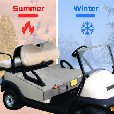 Overheat Protection Golf Heating Pad For Golf Cart Heating Seat Cushion Washable Material DC/AC Power Source