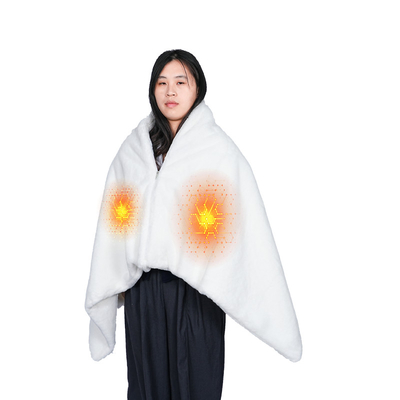 Graphene Far Infrared Heating Shawl electric blanket for Precise 45-65C Temperature Adjustment