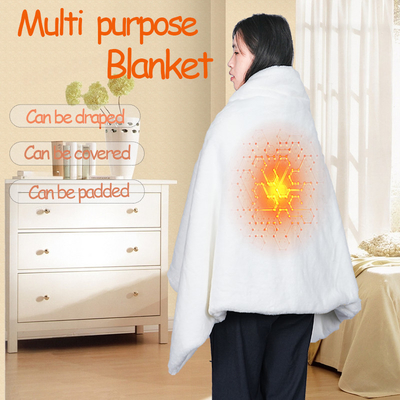 Graphene Far Infrared Heating Shawl electric blanket for Precise 45-65C Temperature Adjustment