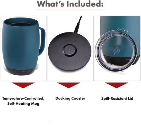 Portable Digital Style Factory-Designed Self-Heating Drinkware Temperature-Controlled Direct Drinking Coffee Mug Travel Wireless