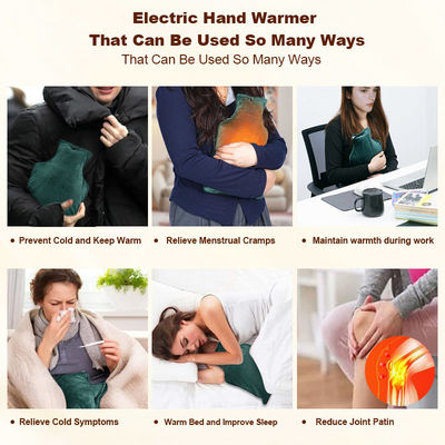 Portable Hand Warmer with Non-flammable Safety Features Overheating Protection and Reusable Design