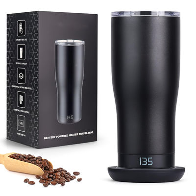 Custom Smart Heated Coffee Mug LED Screen Self-Adjusting Temperature For Convenient Direct Drinking For Travel Car