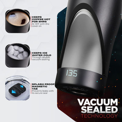 Custom Smart Heated Coffee Mug LED Screen Self-Adjusting Temperature For Convenient Direct Drinking For Travel Car