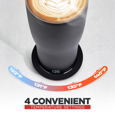 Custom Smart Heated Coffee Mug LED Screen Self-Adjusting Temperature For Convenient Direct Drinking For Travel Car