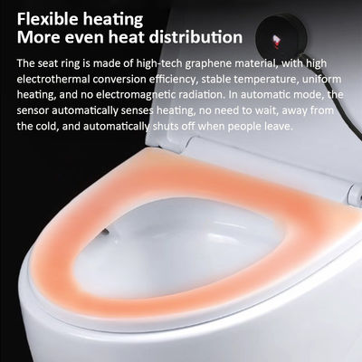 Graphene Heating Technology Washable Toilet Seat Cover Pad with Adjustable Temperature