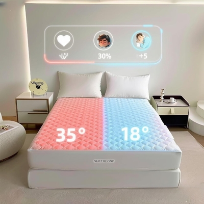 OEM Dual Zones Control Bed And Blanket Cooling System Warm And Safe Pod Bed Pad For Winter And Summer Mattress Topper