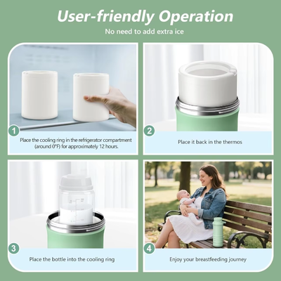 Custom Breast Milk Cooler Hand Wash Cleaning Instructions For Travel Office