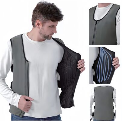 Smart Cooling Vest Featuring Breathable Fabric And Cooling Technology To Maintain Optimal Body Temperature Under Stress