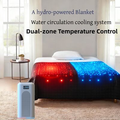 Cooling Blanket With Dual Zone Climate Control System For Precise Temperature Regulation And Enhanced Deep Sleep Comfort