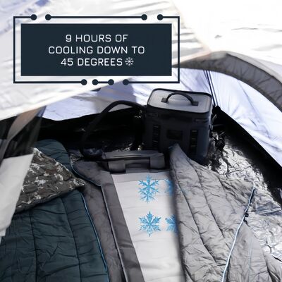 Portable Cooling Camping Chair With Ergonomic Design And Detachable Cooling Pad For Comfortable Outdoor Activities And Events