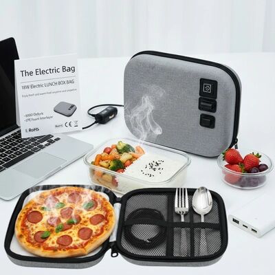 Portable Foldable Food Heating Bag With Food Grade Aluminum Foil Lining And USB Powered Heating Technology For Anytime