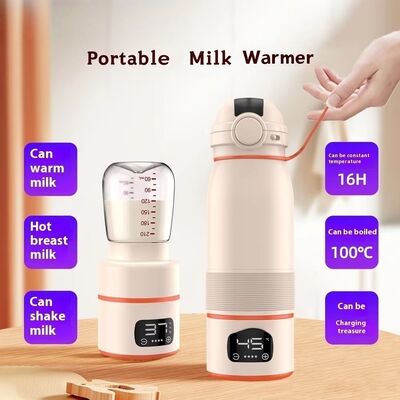 Cordless Baby Bottle Warmer With Rechargeable Battery And Stainless Steel Liner Providing Heating And Precise Temperature Control