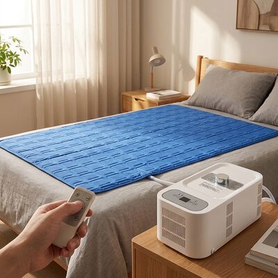Smart Mattress Cover with Dual Heating and Cooling Mattress Pad, Featuring App-Controlled Water Circulation Cooling System