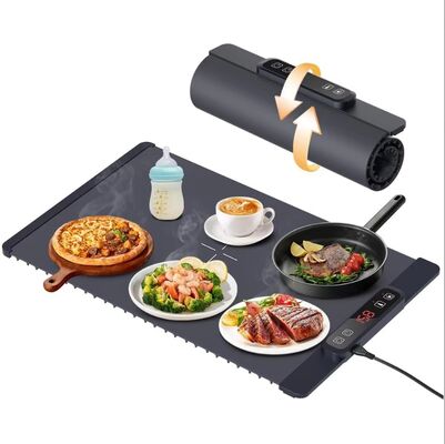 Smart Home Multifunctional Folding Hot Chopping Board Mat Flexible Silicone Warm Vegetable Po Heat Preservation Rollable