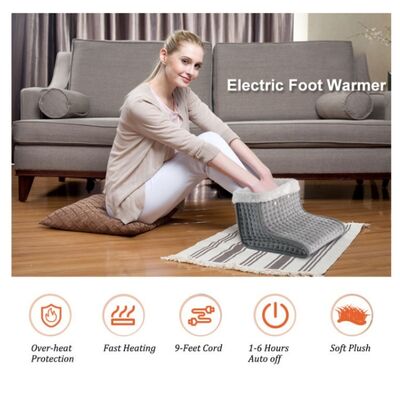 SHEERFOND Portable Winter USB Battery-Powered 220V Eco-friendly Polyester Adjustable Thermostat Ventilation Foot Warmth for