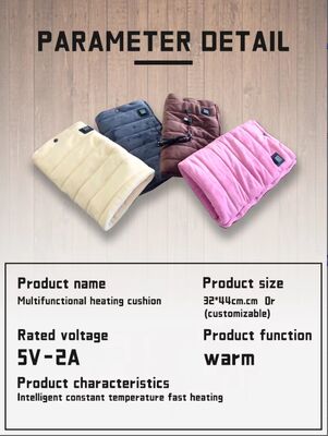 Soft fabric Hand Warmer delivering steady warmth powered by USB low voltage charging perfect for cold weather commuting office and outdoor