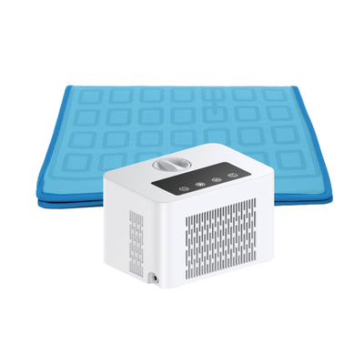 Smart pet bed water cooling pad with soft flannel fleece and waterproof TPU liner for comfortable cool rest during hot summer