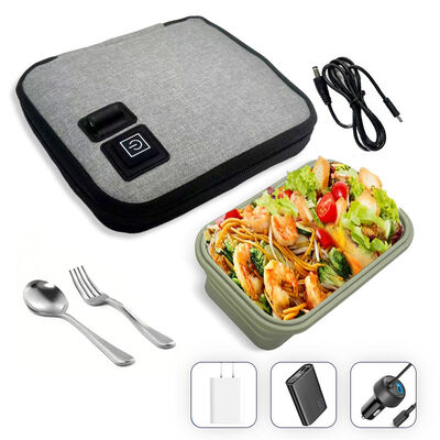 Convenient food heating bag with no microwave needed usb powered gentle heat and food safe insulated lining for warm meals