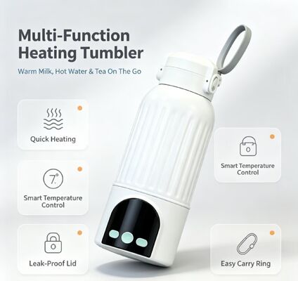 Baby Bottle Warmer Portable USB Powered Milk Heater with Adjustable Temperature Control for Travel and Home Suitable for 17oz Bottles