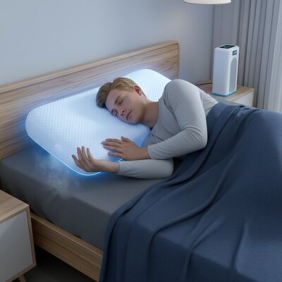 Electric Heating Pillow Ideal for Office Naps and Sleep Providing Comfortable Temperature Adjustment and Cozy Experience