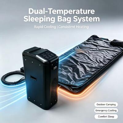 Refrigerated sleeping bag featuring washable design and energy 400W power consumption for temperature control in various environments