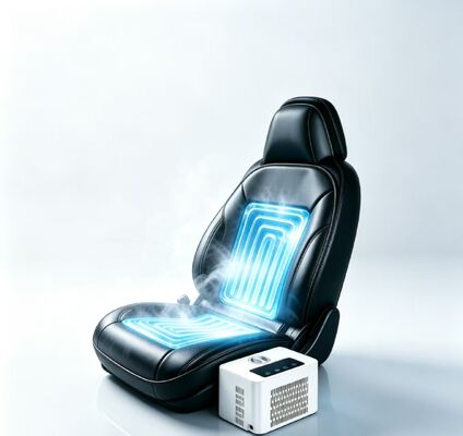 Car water-cooled hot seat cushion providing consistent temperature regulation with consumption safe for 12 volt vehicle systems