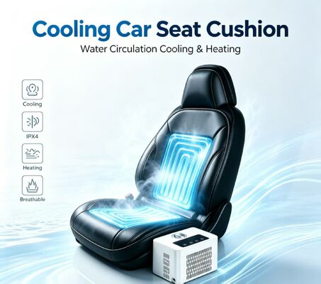 Car water-cooled hot seat cushion operating at standard 12V voltage with total rated power 84W ensuring safe and energy consumption