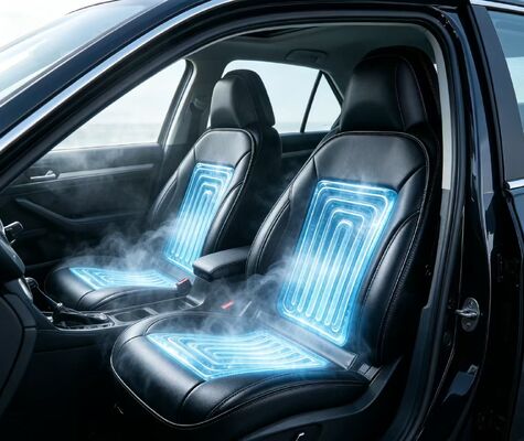 Car water-cooled hot seat cushion made from TPU and PU leather materials offering durability and resistance to spills