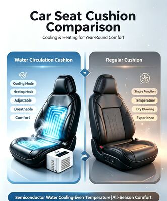 Car water-cooled hot seat cushion made from TPU and PU leather materials offering durability and resistance to spills