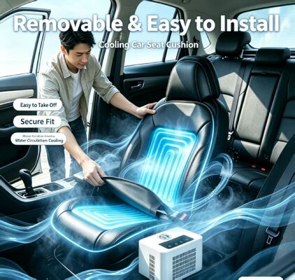 Car water-cooled hot seat cushion made from TPU and PU leather materials offering durability and resistance to spills