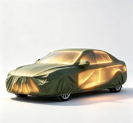 Car heating hood constructed with durable materials and heating wire ensuring excellent heating efficiency and protection