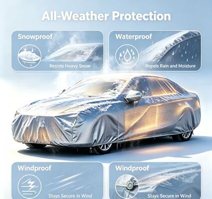 Flexible car heating hood with customizable options and OEM services providing consistent heating and engine protection in winter