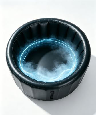 Customizable inflatable ice bath tub with flexible sizes colors and OEM ODM options designed for professional cold plunge therapy