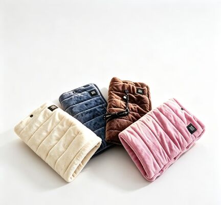 USB rechargeable Hand Warmer with soft crystal fabric compact portable design ideal for office outdoor and travel providing steady gentle warmth