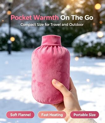 Rechargeable Bucket Shape Electric Hand Warmer, Crystal Ultra Soft Skin Friendly Cover, Fast Heating Portable Heating Pouch for Cold Weather
