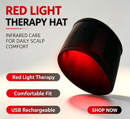 660nm Red Light Therapy Cap with Graphene Far-Infrared Heating, 3 Therapy Modes & 1H Auto Shut Off, Portable Infrared Light Cap for Scalp Treatment