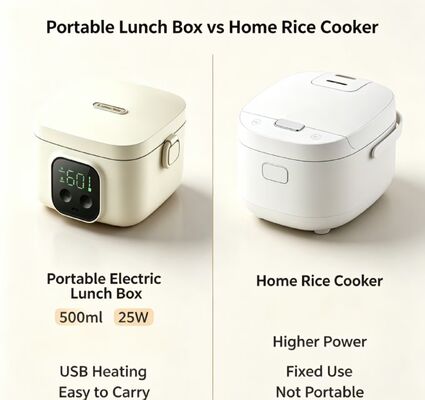 Pasteurization Electric Heated Lunch Box USB Powered, 500ml 304 Stainless Steel Food Heating Container, Multi Temperature Control