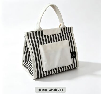 5V USB Powered Heated Lunch Bag — No Wall Socket Needed, 3 Adjustable Temperatures, Lightweight Thermal Food Warmer for Outdoor & Travel