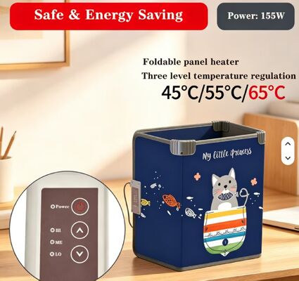 Custom Size Electric Heated Windproof Warm Foot Plate 220V 165W, 3-Speed Adjustable Waterproof Foot Heating Mat for Indoor Warming