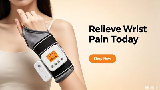Heated Therapy Wrist Guard, Vibration Massage Wrist Brace with 3 Heat Levels & Timing, 3000mAh USB Rechargeable Wrist Heating Wrap