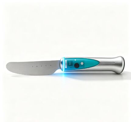 Safe Waterproof Heated Butter Knife, Touch Sensing Design Stainless Steel Electric Butter Cutter with 1020mAh Rechargeable Battery for Home Baking